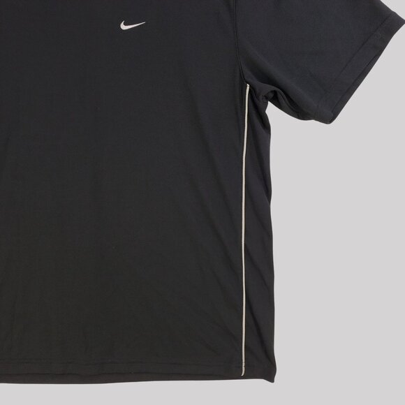 Nike Mens Black Dri-Fit T-Shirt XL Athletic Fit Running Tee - Picture 3 of 8
